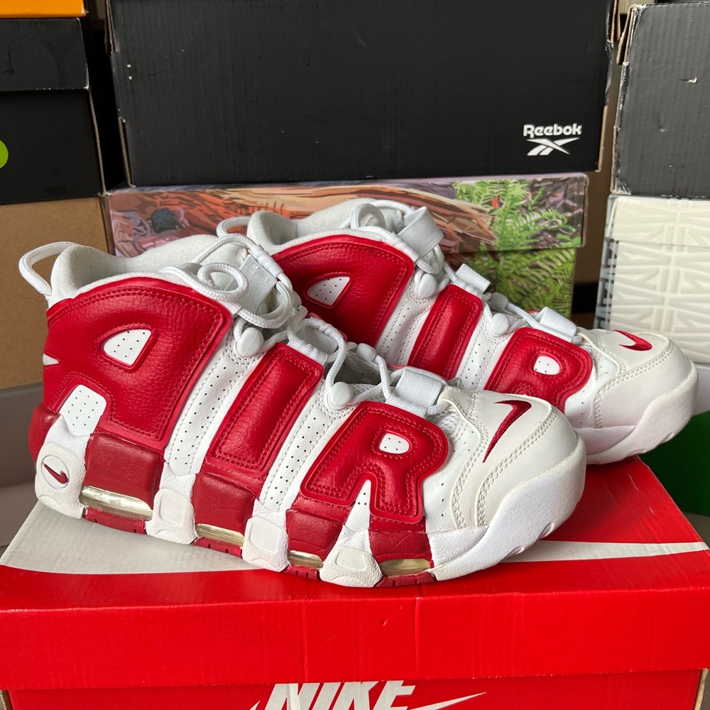 Nike Air More Uptempo White/Red 2015